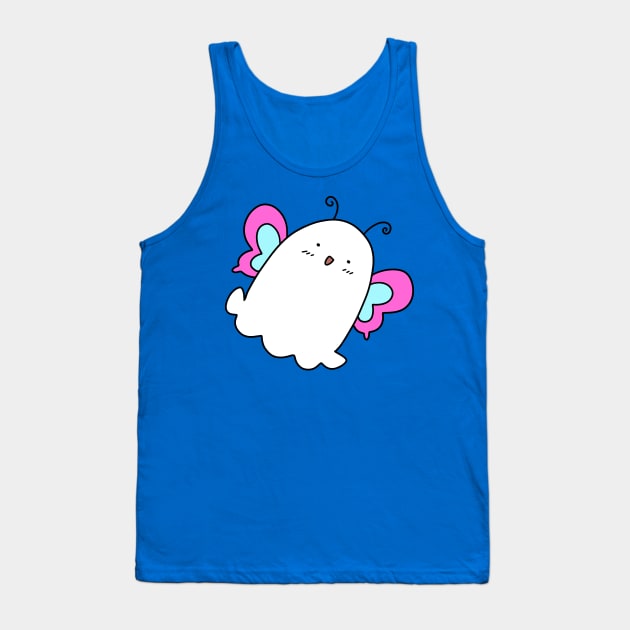 Butterfly Fairy Ghost Tank Top by saradaboru